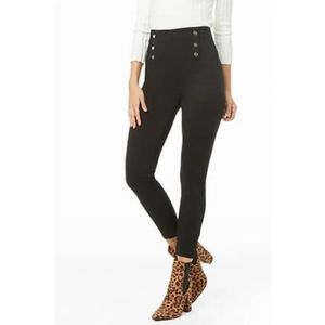 Double-Breasted High Rise Leggings